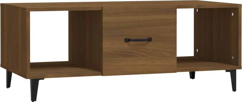vidaXL barna tölgy színű szerelt fa dohányzóasztal 102 x 50 x 40 cm