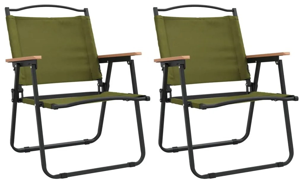 vidaXL 2 db zöld oxford szövet camping szék 54x55x78 cm