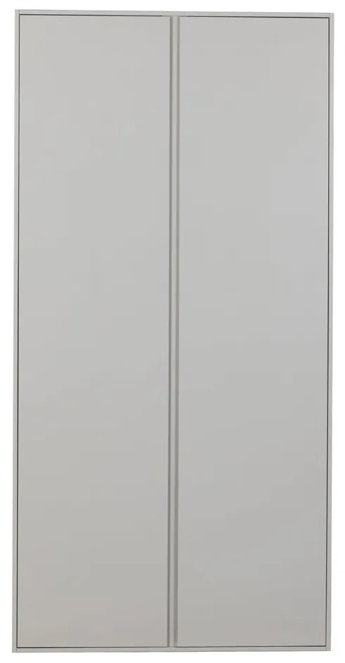 Világosszürke borovi fenyő ruhásszekrény 100x200 cm Maevy – WOOOD