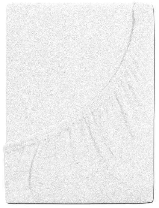 Frottír lepedő kiságyba EXCLUSIVE 70x140 cm fehér