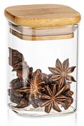 4Home Bamboo üveg élelmiszer tároló bambusz fedéllel, 170 ml, 170 ml