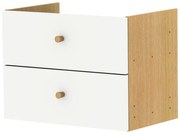 Fehér fiók modul 43x33 cm Z Cube - Tenzo