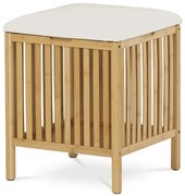 Tárolós Puff, Bambusz, Natúr. DR-B066 NAT