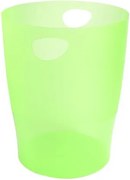 Papírkosár, 15 liter, PP, EXACOMPTA Linicolor, almazöld (EX45397D)
