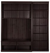 Barna borovi fenyő nappali bútor szett 214x223 cm Anita – Støraa