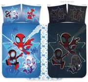Pókember Spidey sötétben világító gyerek, ovis ágyneműhuzat 100x135cm, 40x60cm