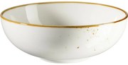 Mäser Bowl Pintar Fehér barna pöttyök 17 cm, 17 cm