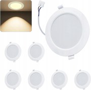 Mennyezeti Led süllyesztett lámpatest 3000K semleges fehér 9W 25,5mm 6db-os szett