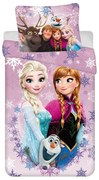 Disney Jégvarázs Pink-purple ágyneműhuzat 140×200cm, 70×90 cm