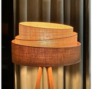 Duolla - Állólámpa YUTE TRIO 1xE27/15W/230V átm. 45 cm barna/szürke/bézs