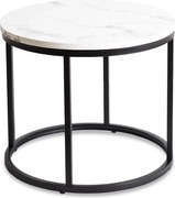 Asztal fehér márvány/fekete színben CONNY