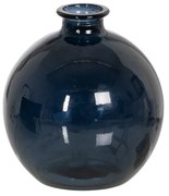 Sötétkék kézzel készített váza (magasság 18 cm) – Ixia