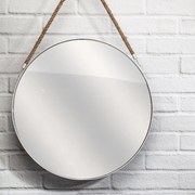 Fehér kerek MIRROR tükör
