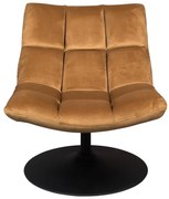 Mustársárga bársony fotel Bar – Dutchbone