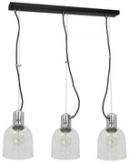 Csillár zsinóron BANCO 3xE27/60W/230V átlátszó