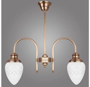 Kemar RI/2/M - Csillár rúdon RINAMA 2xE27/60W/230V sárgaréz