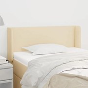 krémszínű szövet fejtámla szárnyakkal 103x16x78/88 cm