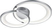 TRIO 673810206 GRANADA Modern LED Mennyezeti Lámpa Ezüst LED IP20