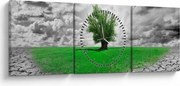 Kép - egy darab természet a városban (órával) (90x30 cm)