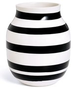 Omaggio fekete-fehér agyagkerámia váza, magasság 20 cm - Kähler Design