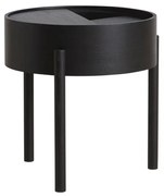 Kisasztal "Arc", 2 változat - Woud Variáns: kőrisfa, fekete színű