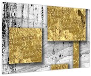 Kép - Arany négyzetek N⁰3 (90x60 cm)