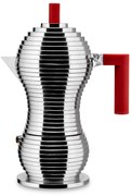 Pulcina eszpresszó kávéfőző, indukcióhoz, 300ml, piros - Alessi