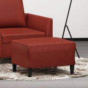 bordó műbőr lábzsámoly 60 x 50 x 41 cm