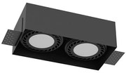 Brosline 3270 - CAGE süllyesztett mennyezeti lámpatest 2xGU10/18W/230V fekete