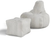 Juskys Chillex ülőzsák lábtartóval - bézs