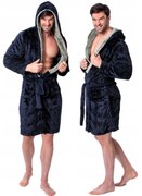 Fürdőköpeny Jordan Navy-Grey Men M