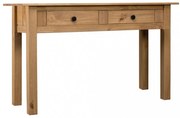 tömör fenyőfa panama konzolasztal 110 x 40 x 72 cm