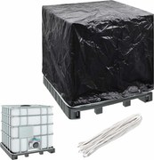 vidaXL IBC tartály takaróponyva 8 fűzőlyukkal 116 x 100 x 120 cm