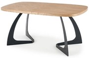 Veldon étkezőasztal, tölgy / fekete
