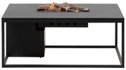 COSI gázkandallóval ellátott asztal - Cosiloft 120 típus, fekete kerettel / fekete tetejjel