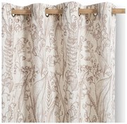 Bézs-világosbarna függöny 135x250 cm Selvetia – Restilo