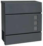 Postaláda BK 932, csővel és ablakokkal, antracit