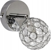 Fali lámpa Candellux átlátszó, ezüst G9 40 W