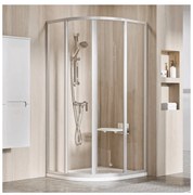 RAVAK Supernova SKCP4-90 Sabina zuhanykabin, íves, fehér + Pearl