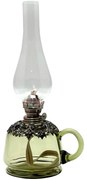 Olajlámpa LUCIE 35 cm erdő zöld ónozva