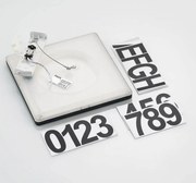 PRIOS Darui LED kültéri fali lámpa házszám készlettel