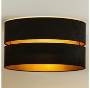 Duolla - Mennyezeti lámpa DUO 1xE27/40W/230V átm. 40 cm fekete/arany