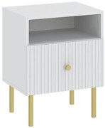 Éjjeliszekrény Fehér Színben. VIENA