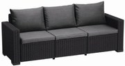 Keter California háromüléses kerti bútor kanapé, grafit