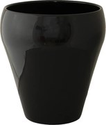 Virágtartó fedél Bella fekete fényes átm. 25cm