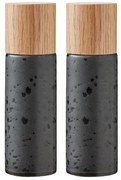 Fekete kerámia só- és borsőrlő szett 2 db-os Gastro Black – Bitz