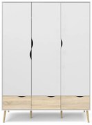 Oslo fehér ruhásszekrény, 147 x 200 cm - Tvilum