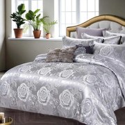 Szatén ágynemű GORA FLOWER 3 részes 140x200 cm