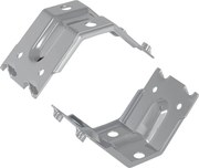 vidaXL Konzol 2 pcs Horganyzott 106 x 55 x 1,5mm Acél