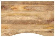 tömör nyers mangófa íves asztallap 90 x 60 x 2,5 cm